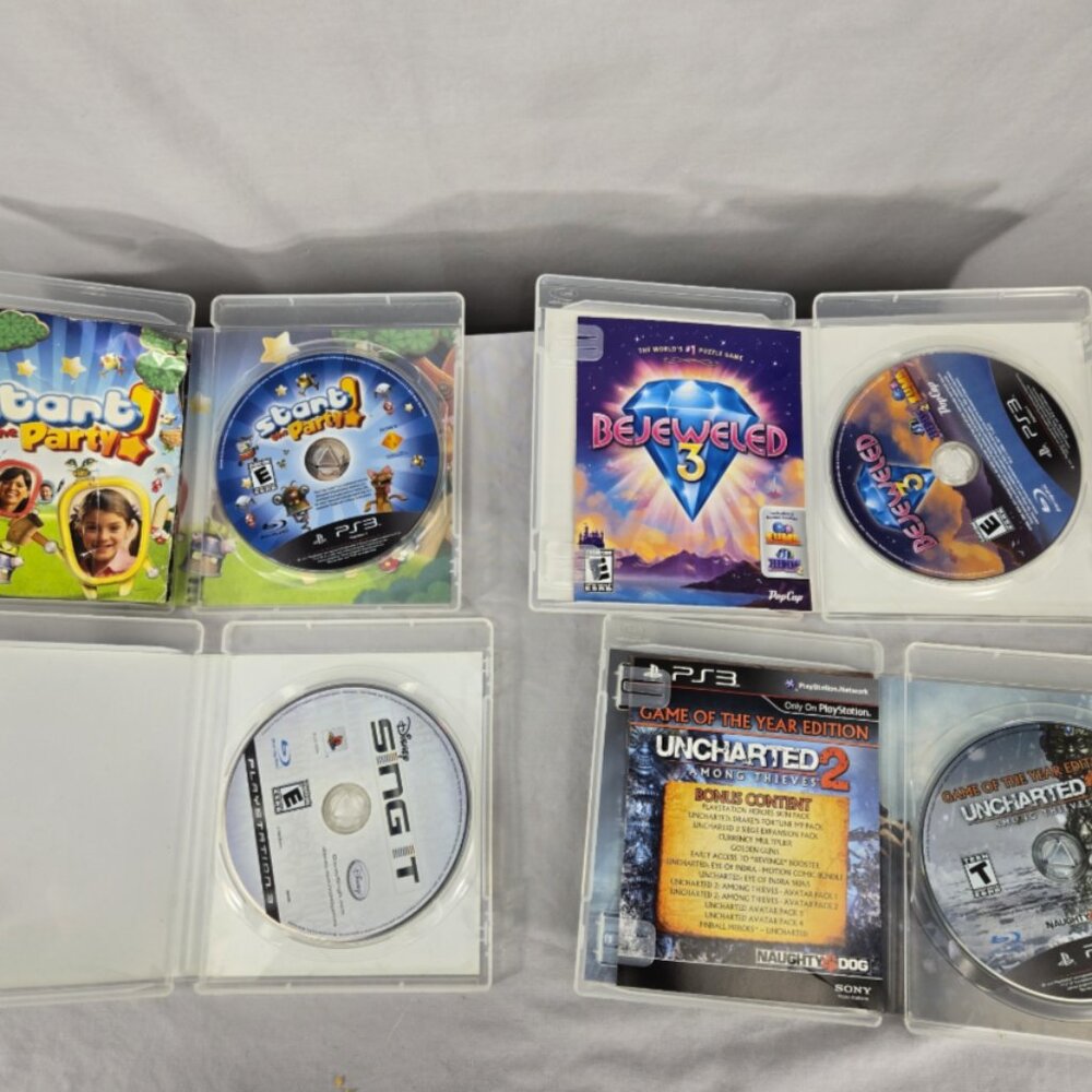 PS3 Lot of 10 PlayStation 3 Call Duty, NBA, Guitar, MLB, Uncharted 2, Speed Work - Picture 6 of 8